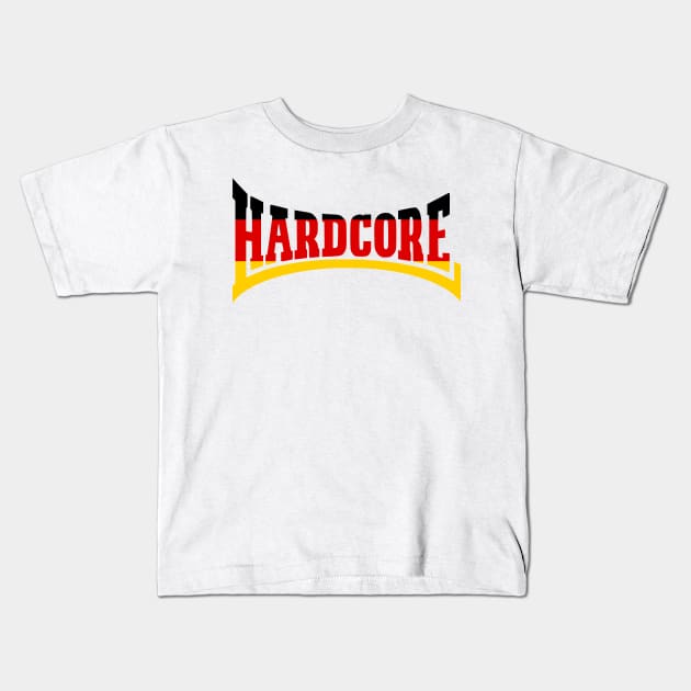 Hardcore Germany Kids T-Shirt by SPAZE